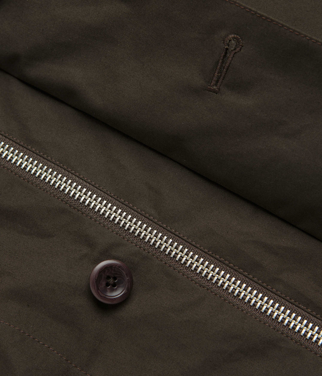 Norse Projects Holmen Wax Light Jacket - Delicioso Brown