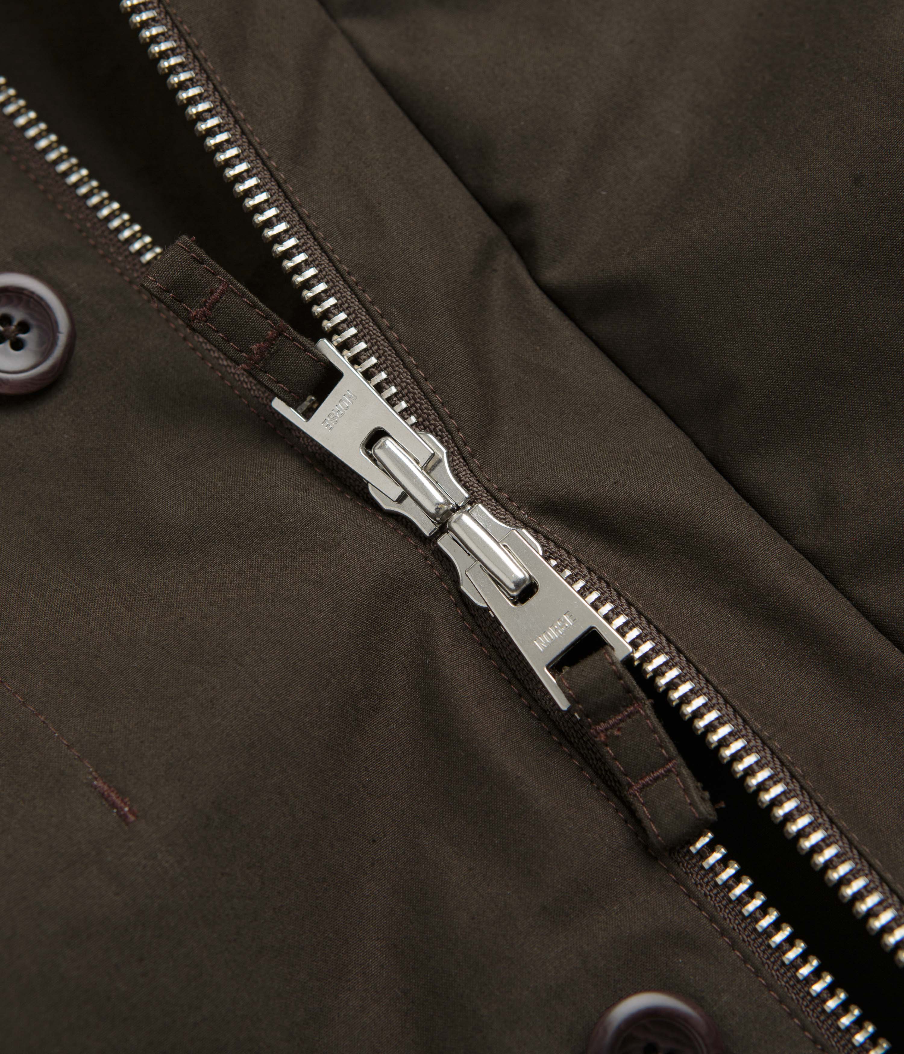 Norse Projects Holmen Wax Light Jacket - Delicioso Brown