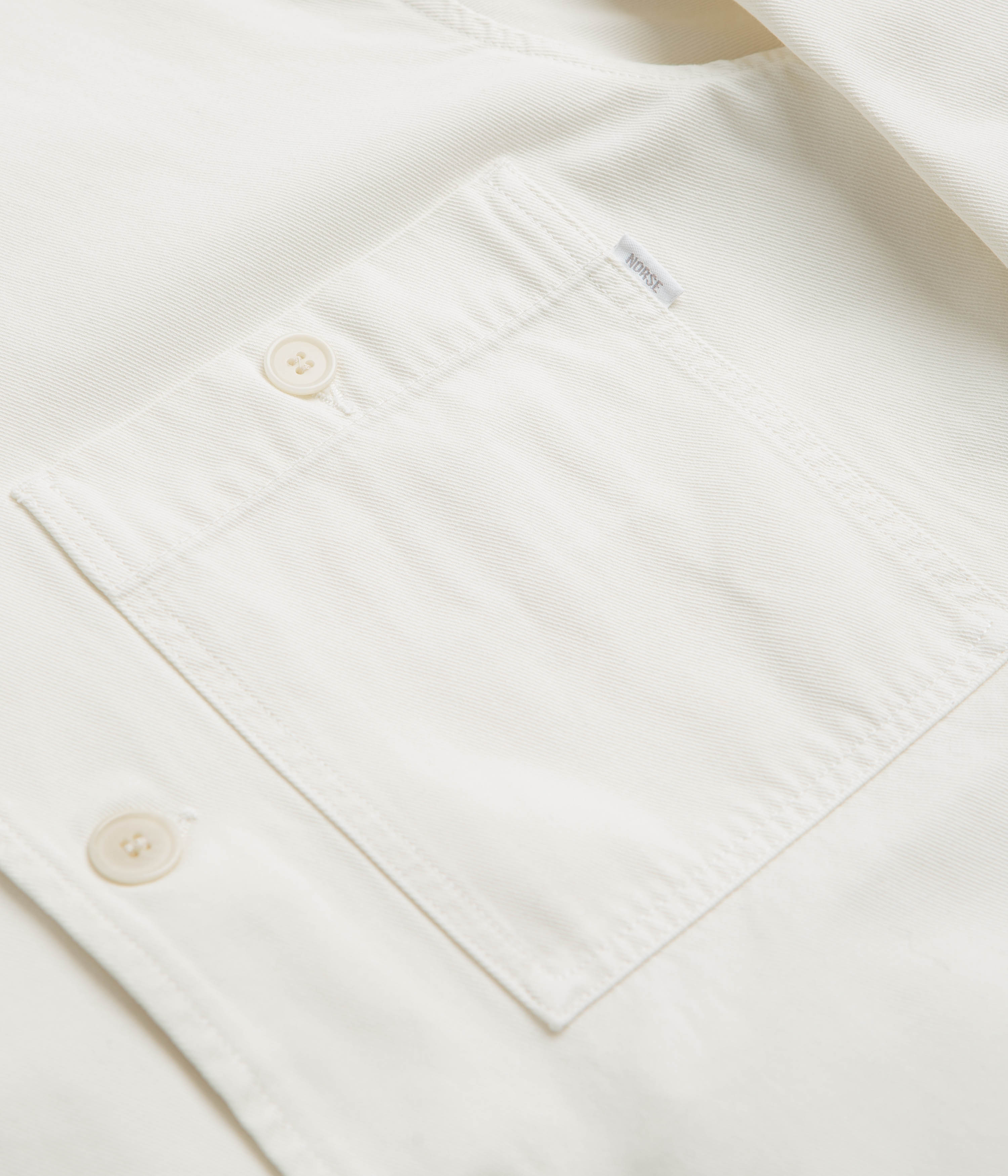 Norse Projects Standard Twill Overshirt - Ecru