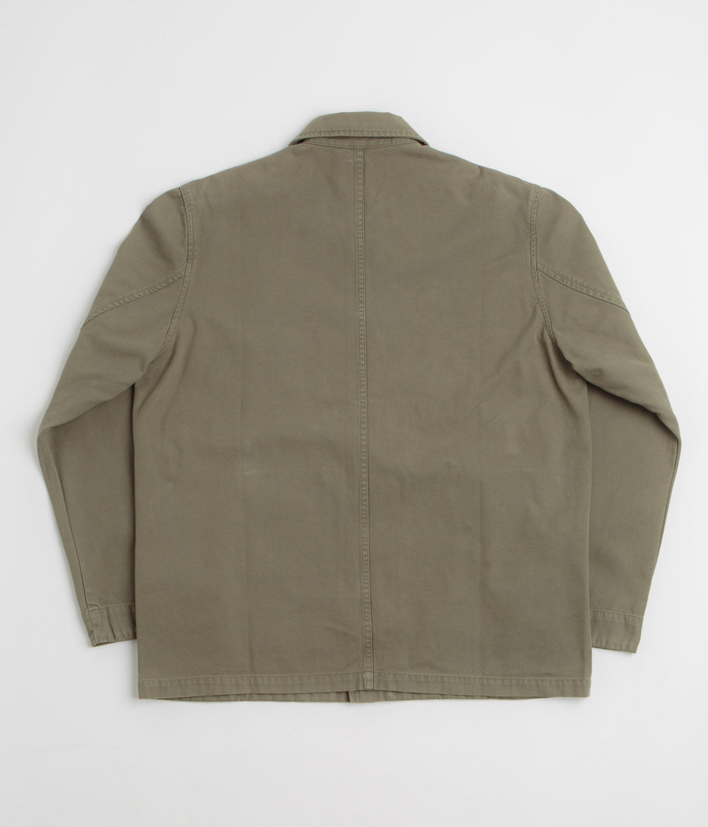 Norse Projects Standard Twill Overshirt - Sediment Green