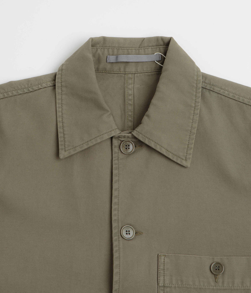 Norse Projects Standard Twill Overshirt - Sediment Green