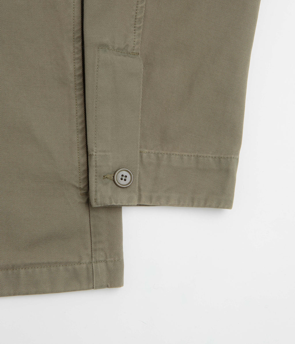 Norse Projects Standard Twill Overshirt - Sediment Green