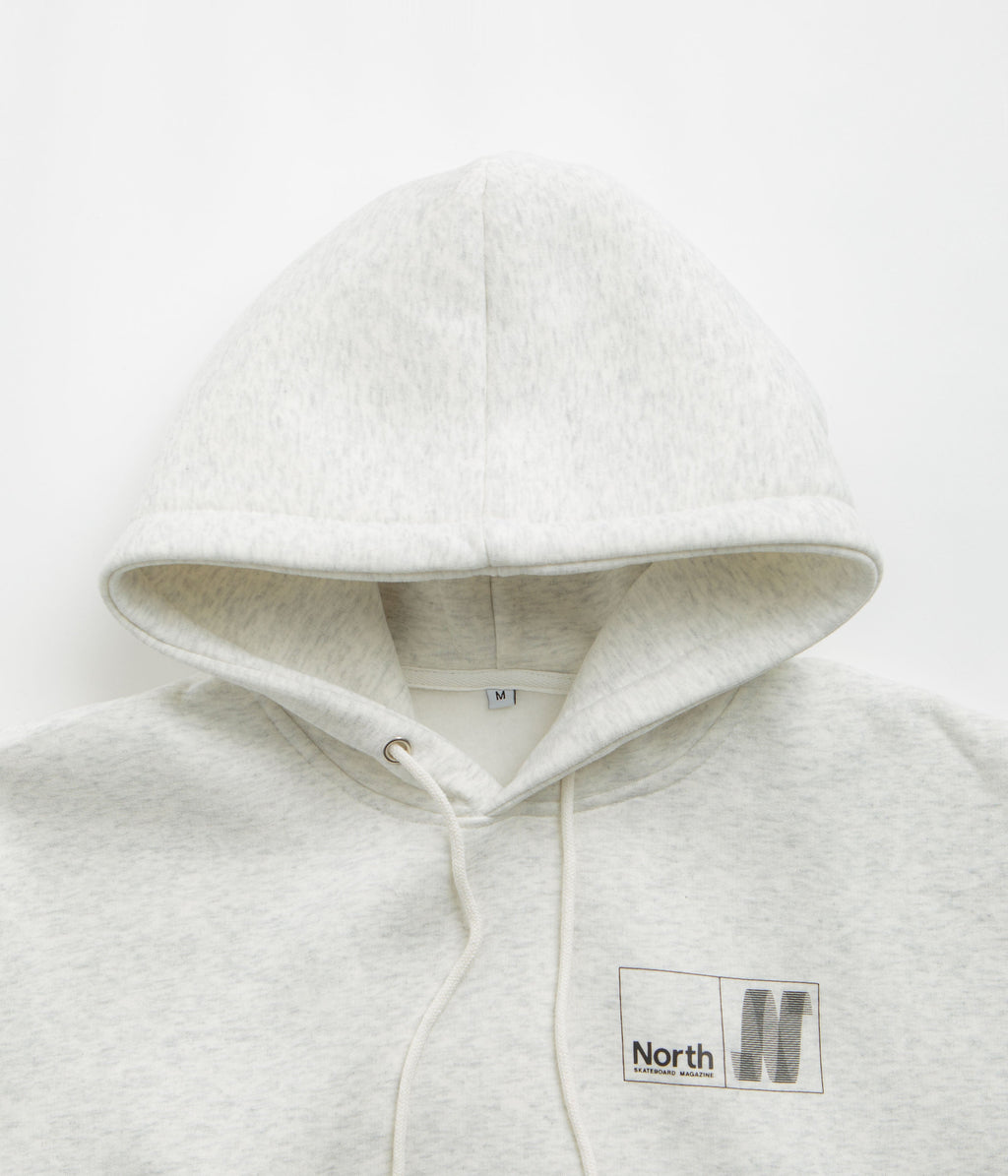 North N Logo Hoodie - Light Grey / Black