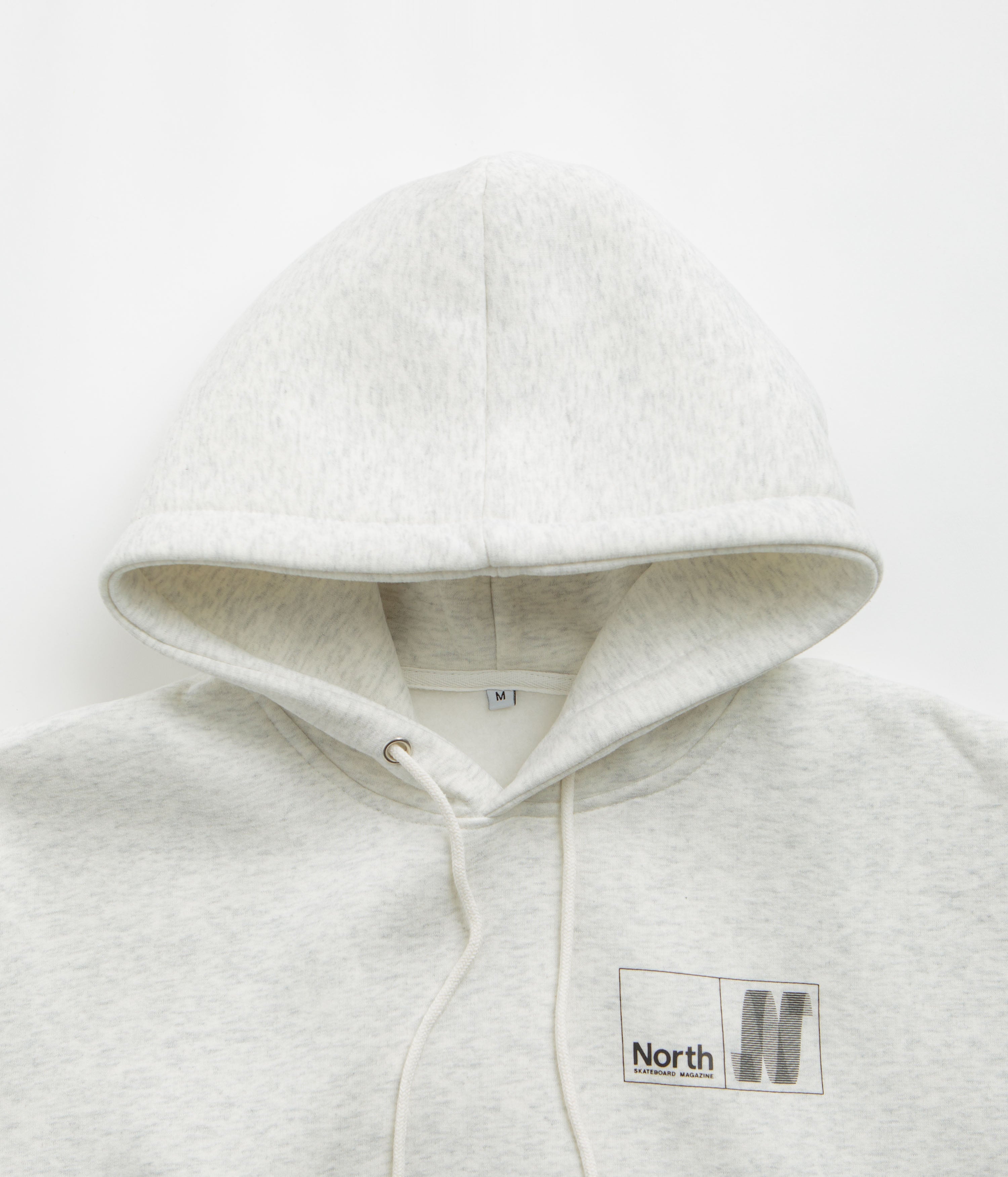 North N Logo Hoodie - Light Grey / Black