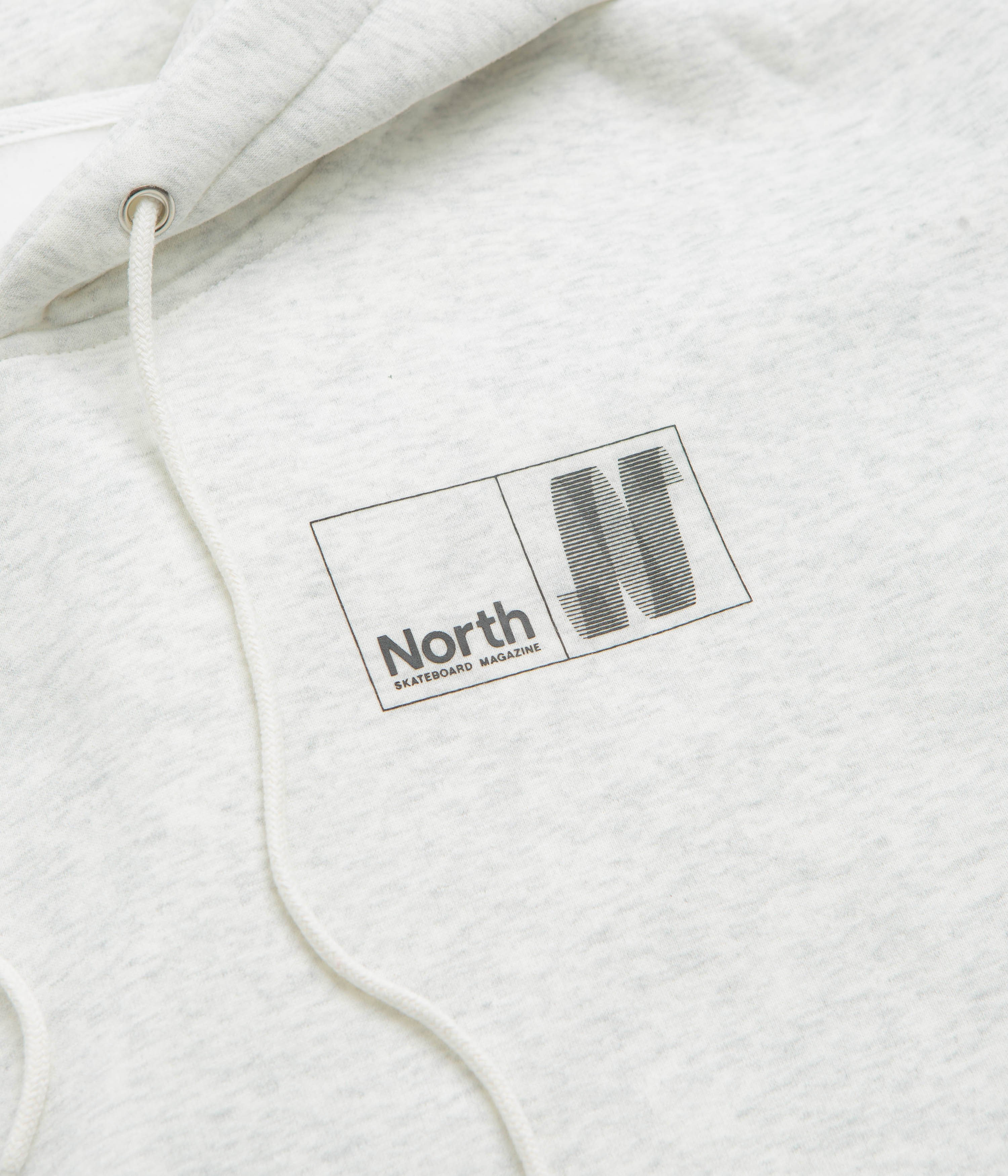 North N Logo Hoodie - Light Grey / Black
