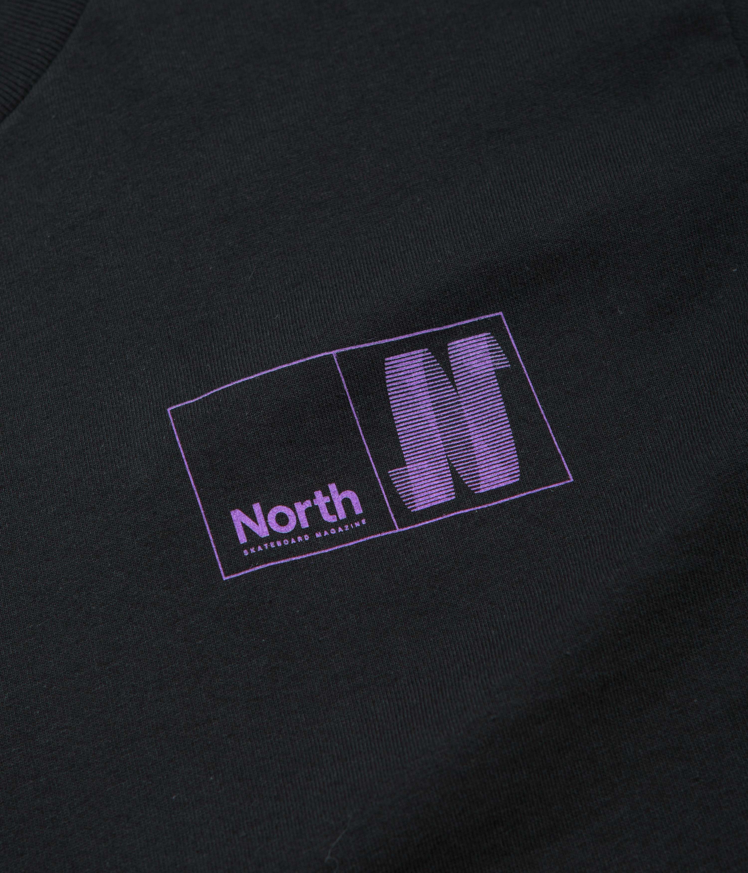 North N Logo T-Shirt - Black / Grape