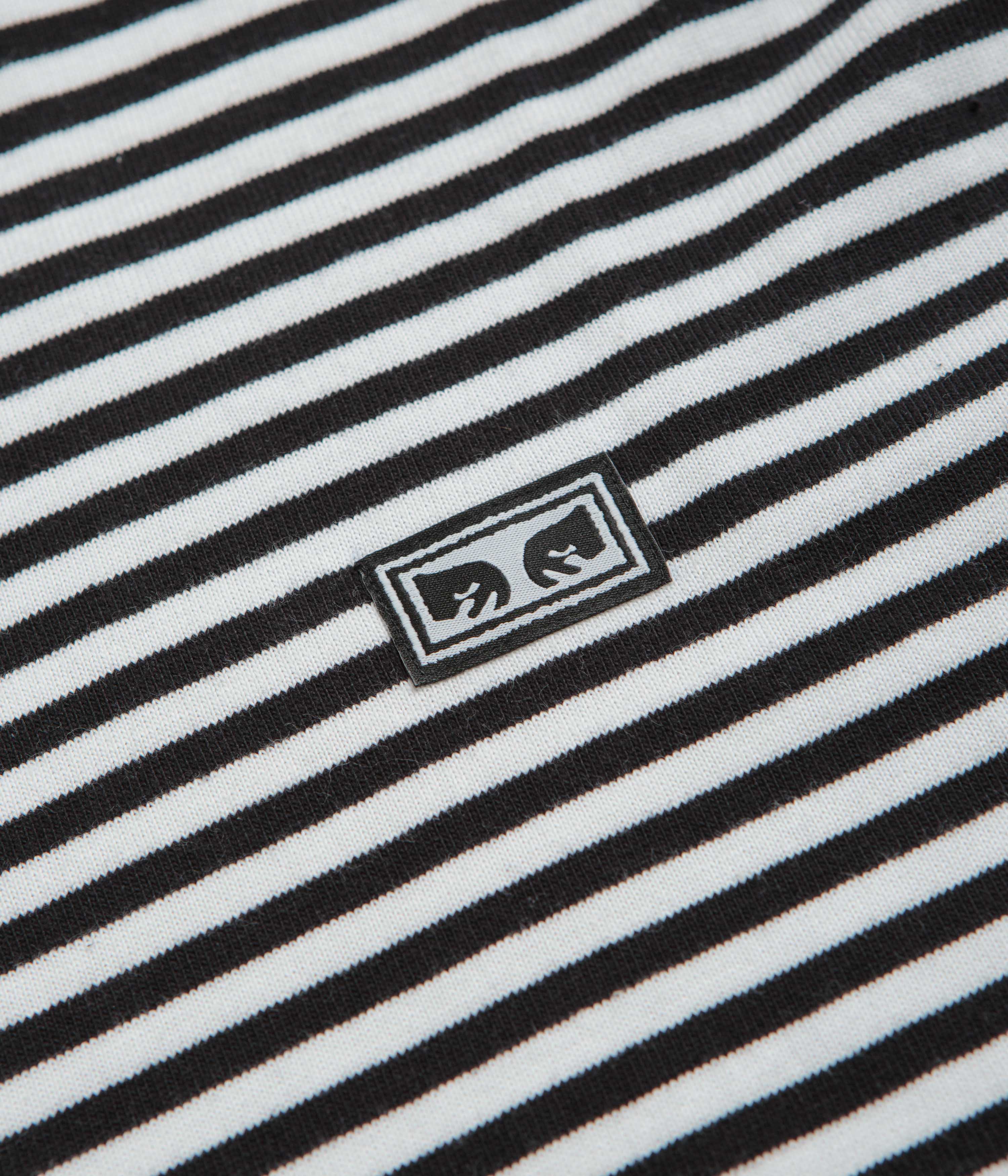 Obey Established Works Eyes Stripe Long Sleeve T-Shirt - Black Multi