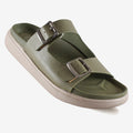 Olivia Slides – Green Comfort Sandals for Women