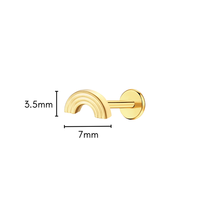 Over the Rainbow Flat Back Stud
