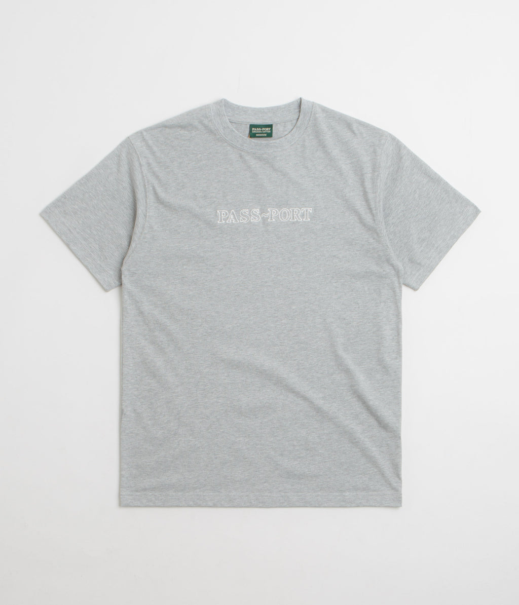 Pass Port Official Organic T-Shirt - Heather Grey