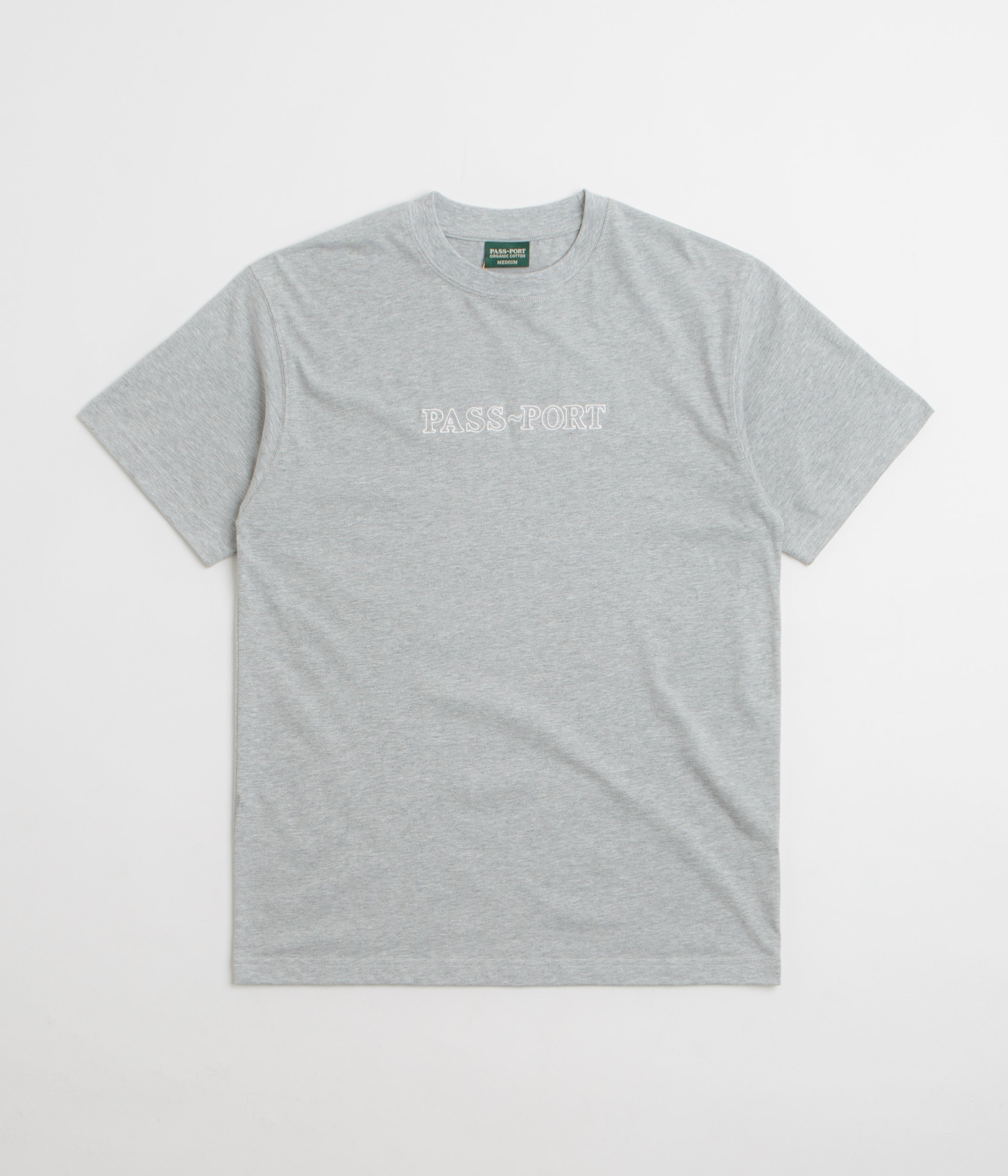 Pass Port Official Organic T-Shirt - Heather Grey
