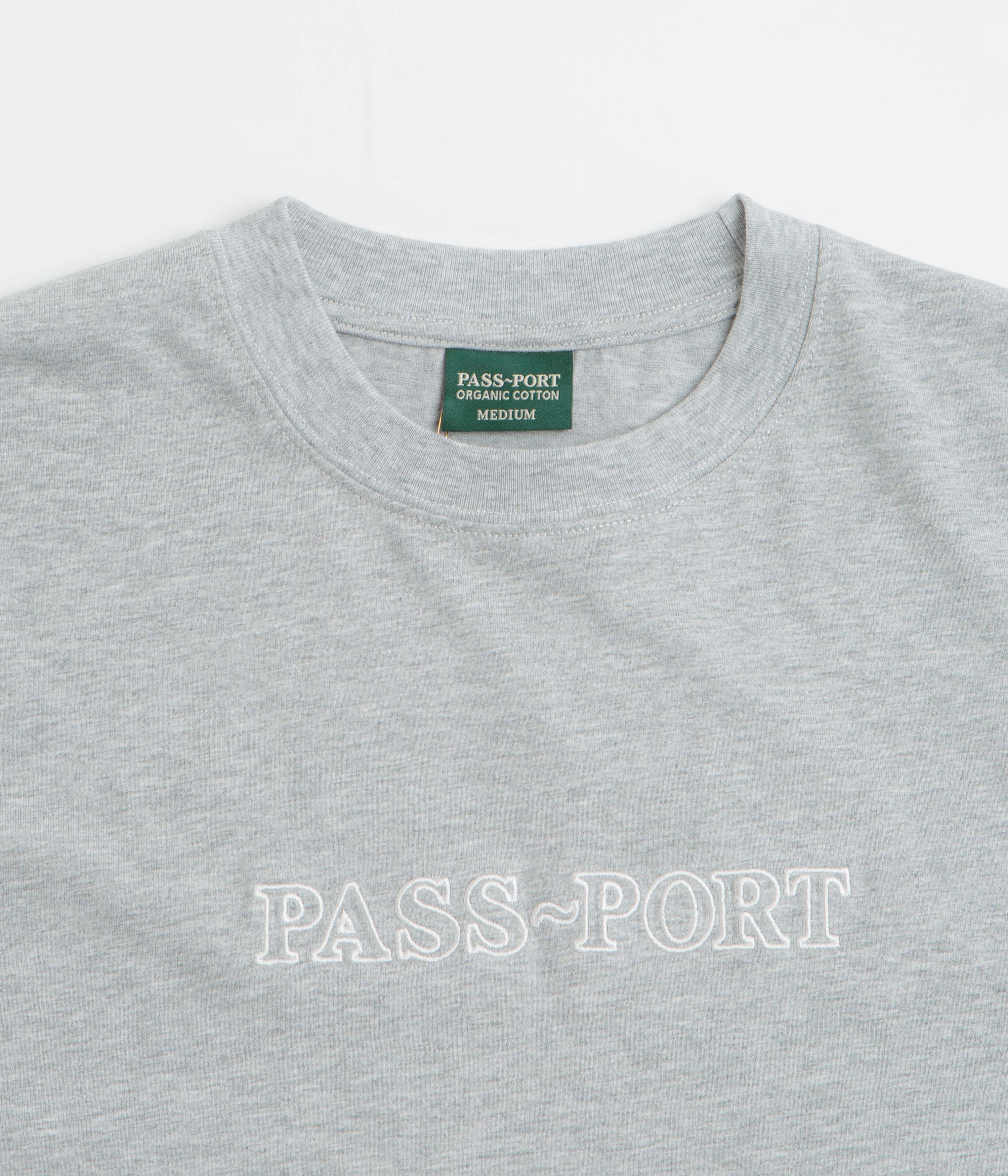 Pass Port Official Organic T-Shirt - Heather Grey