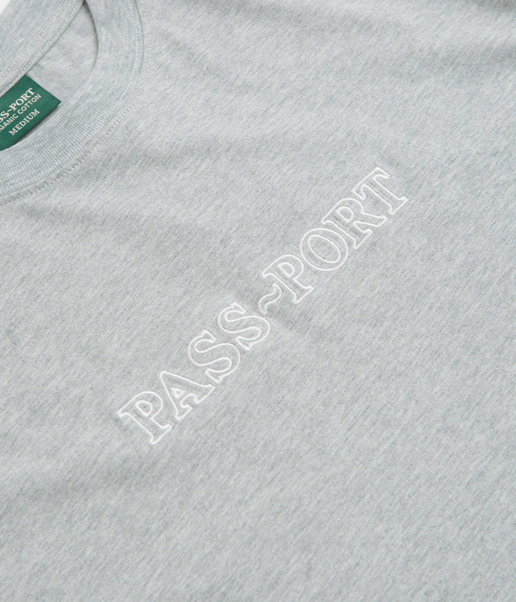 Pass Port Official Organic T-Shirt - Heather Grey