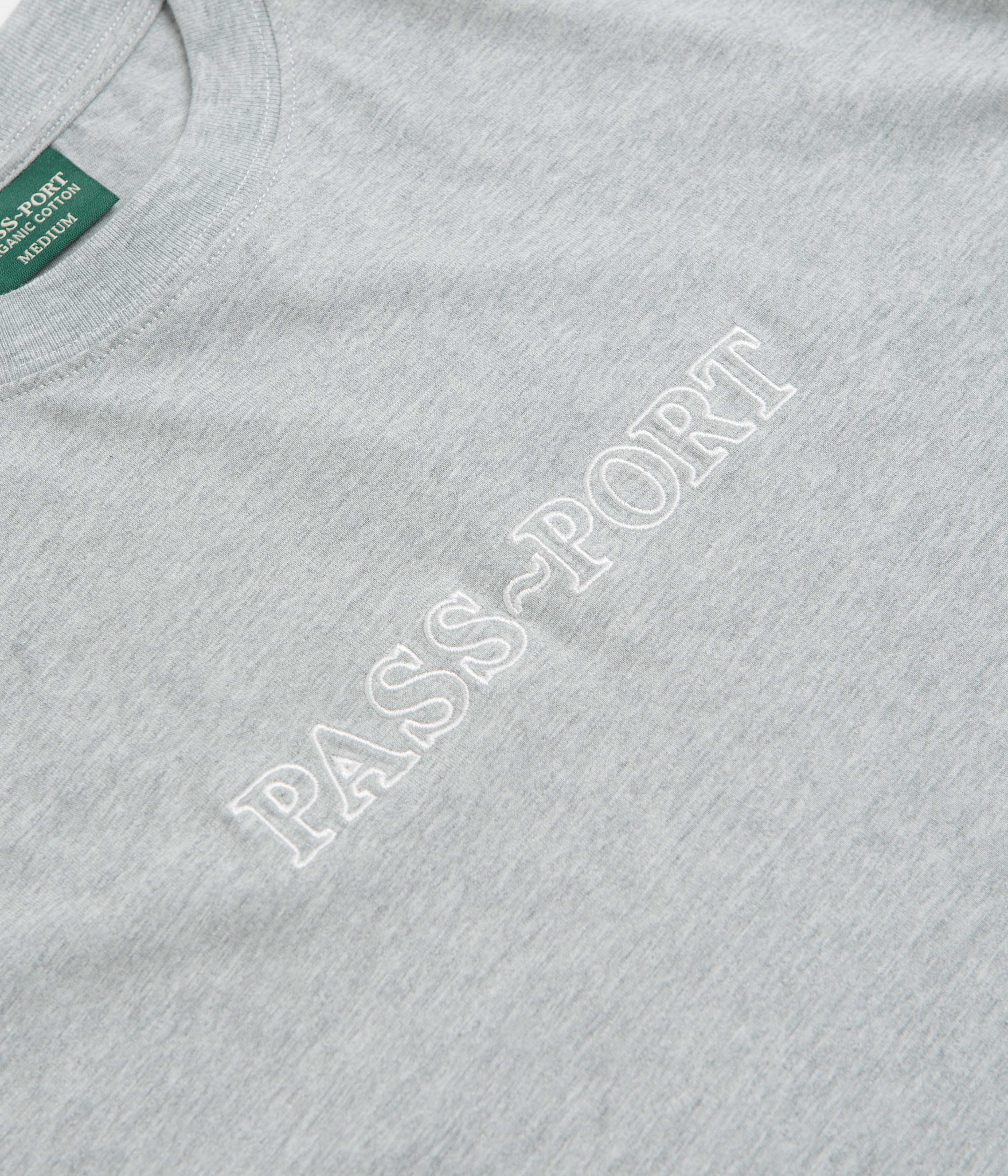 Pass Port Official Organic T-Shirt - Heather Grey
