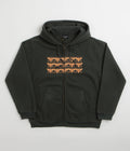 Pass Port Scissorcraft Full Zip Hoodie - Seaweed