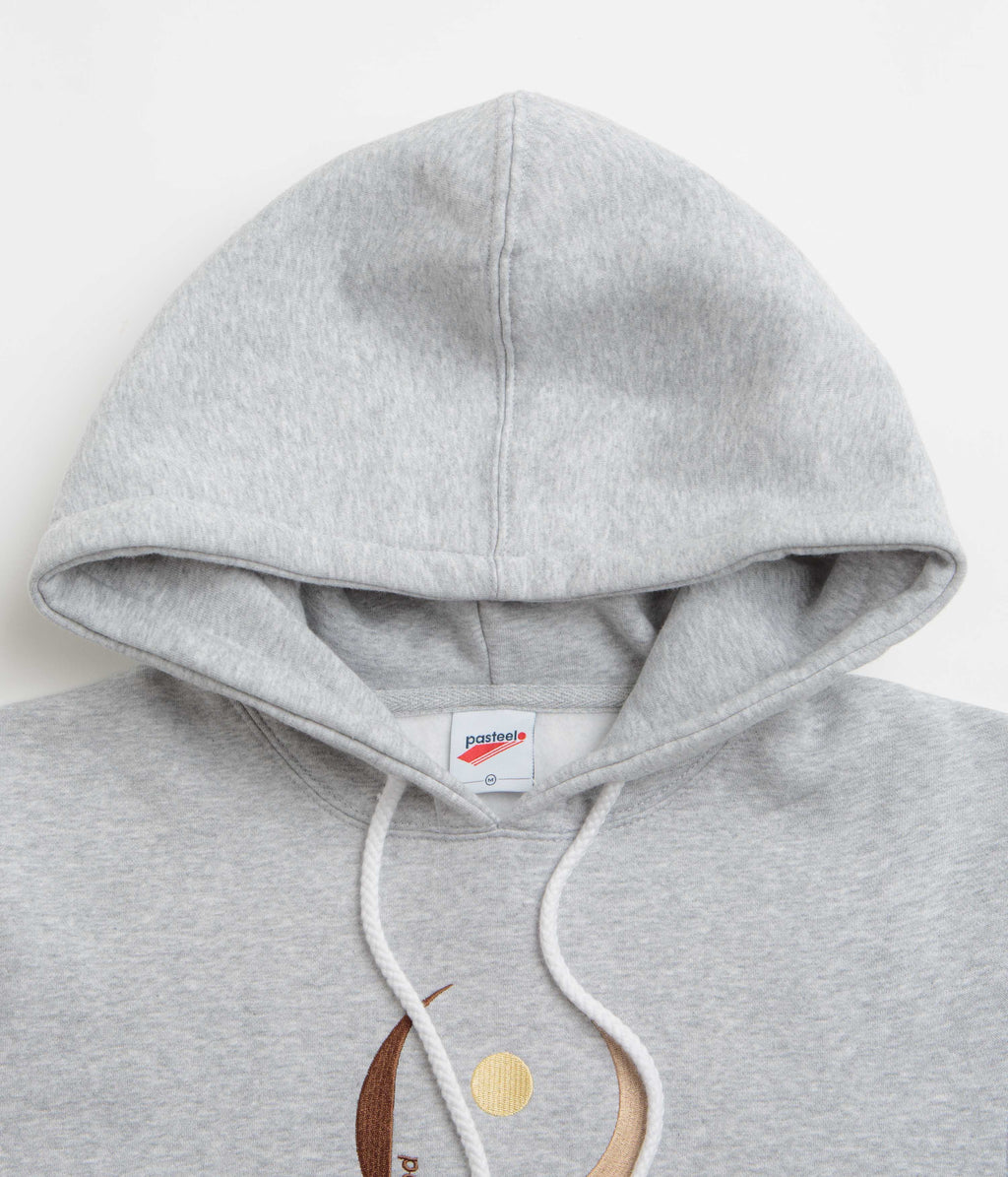Pasteelo Embroidered Play Hoodie - Heather Grey