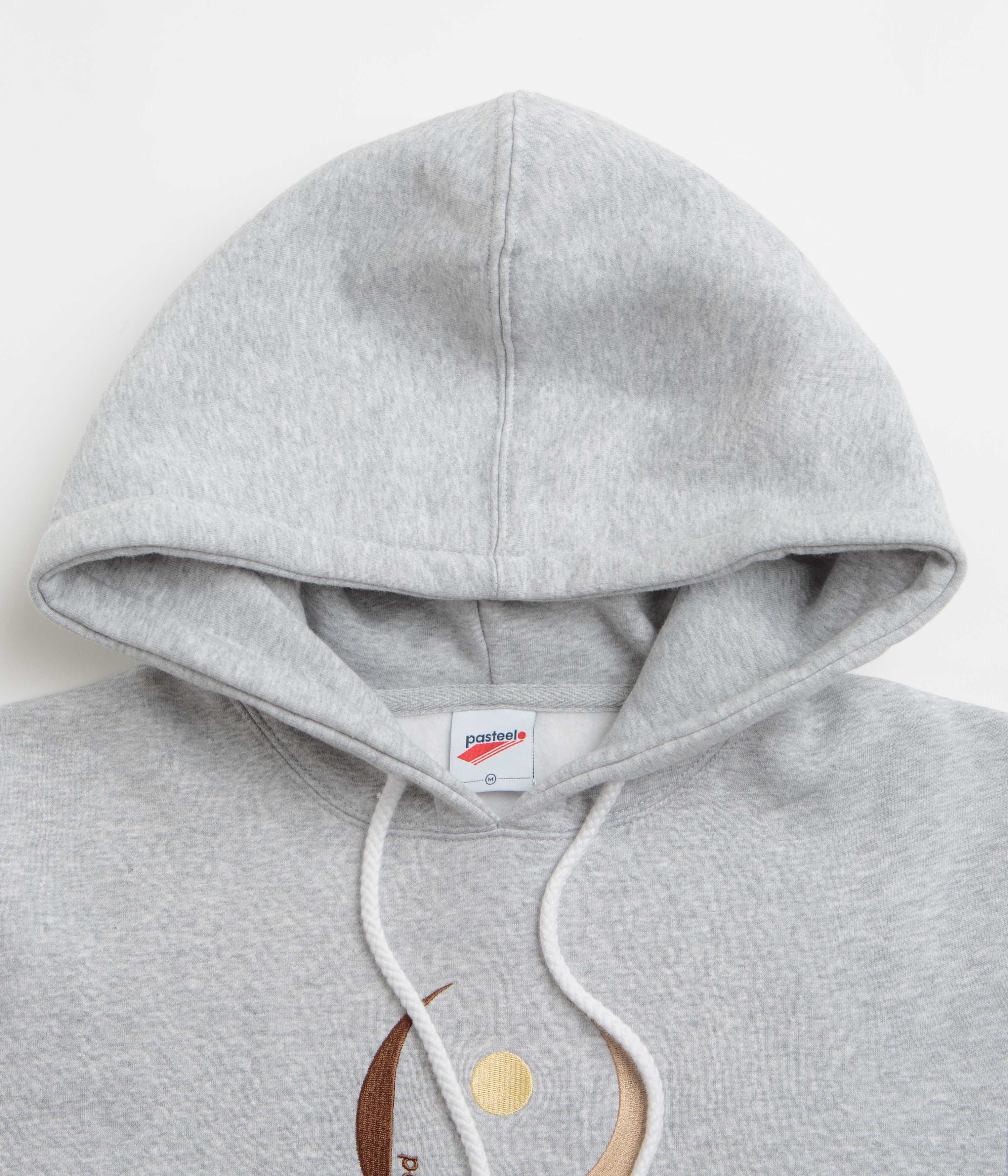 Pasteelo Embroidered Play Hoodie - Heather Grey