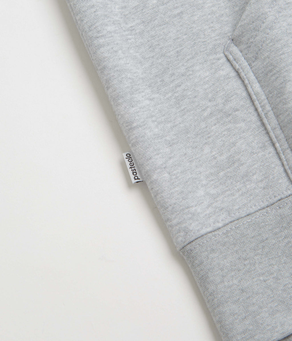 Pasteelo Embroidered Play Hoodie - Heather Grey