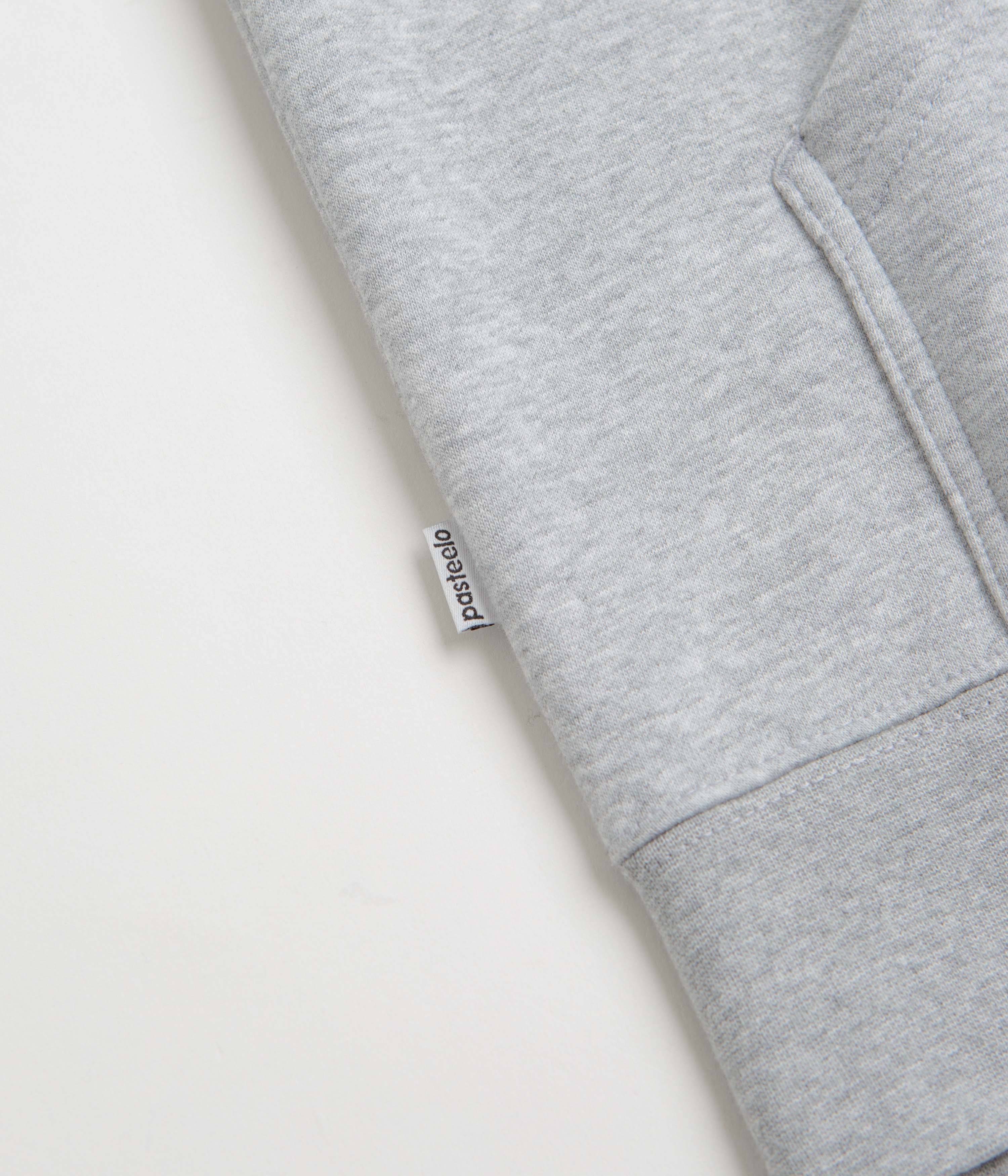 Pasteelo Embroidered Play Hoodie - Heather Grey