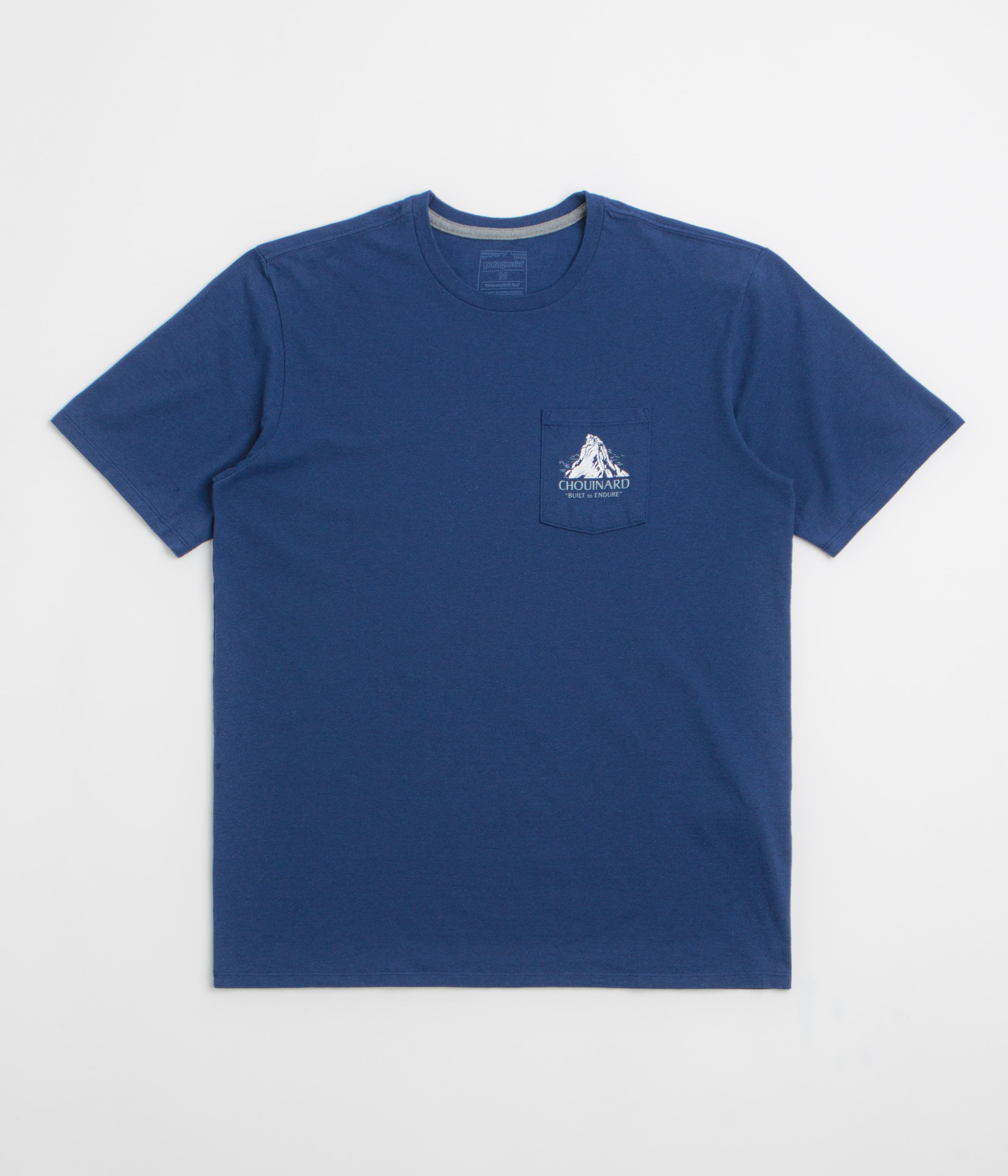 Patagonia Chouinard Crest Pocket Responsibili-Tee T-Shirt - Clement Blue