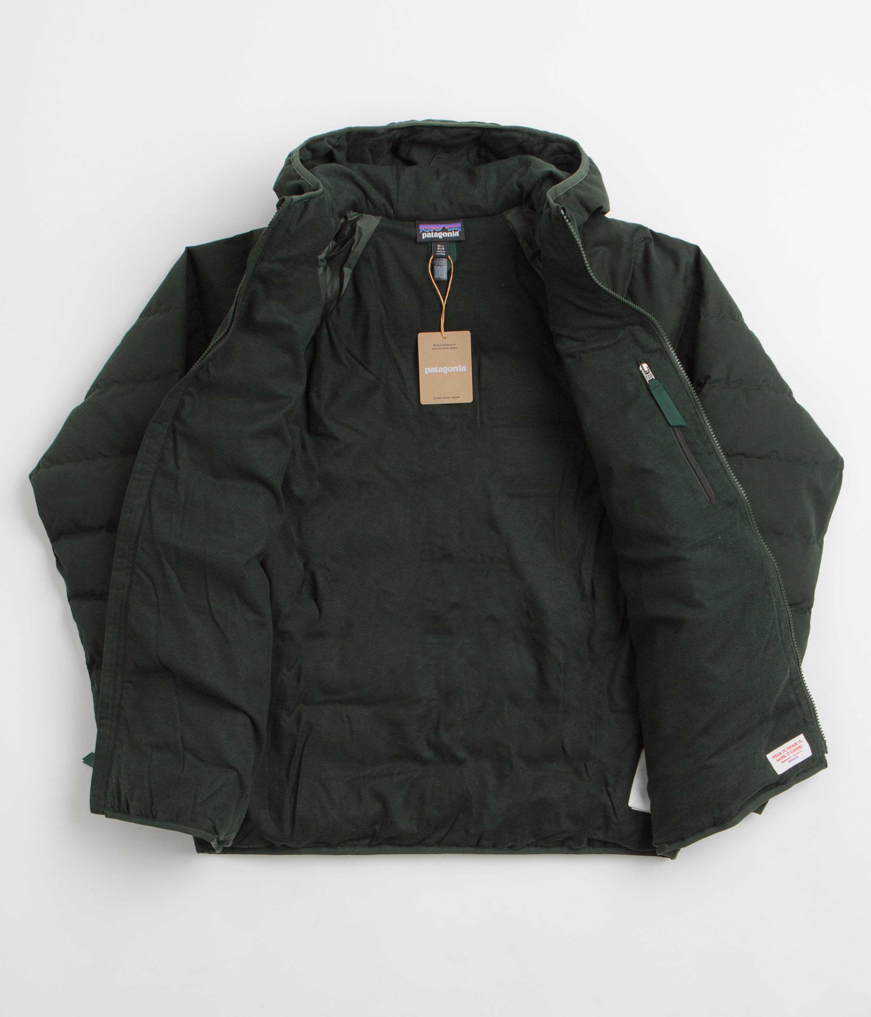 Patagonia Cotton Down Jacket - Old Growth Green