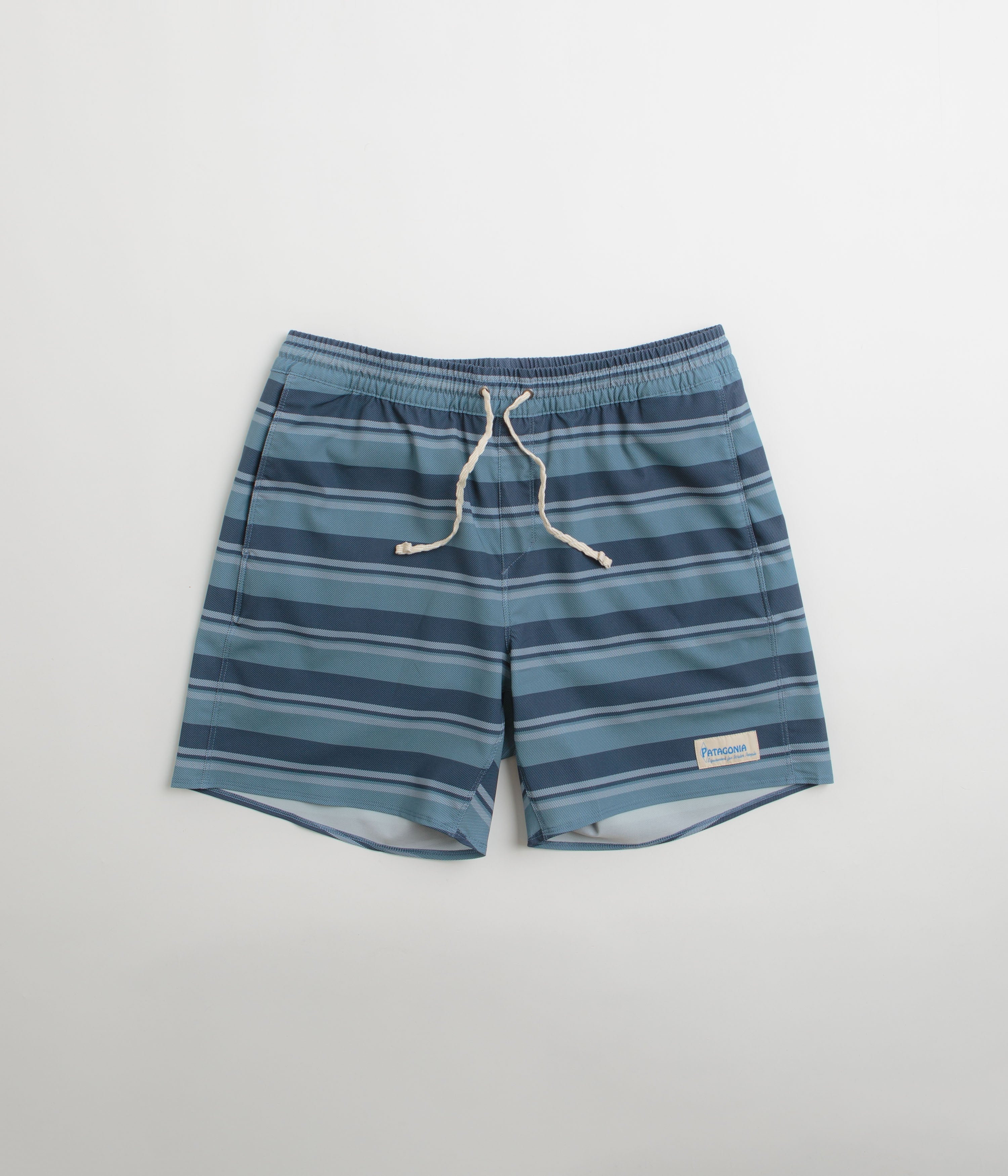 Patagonia Hydropeak Volley 16" Shorts - Twinnie Stripe: Still Blue