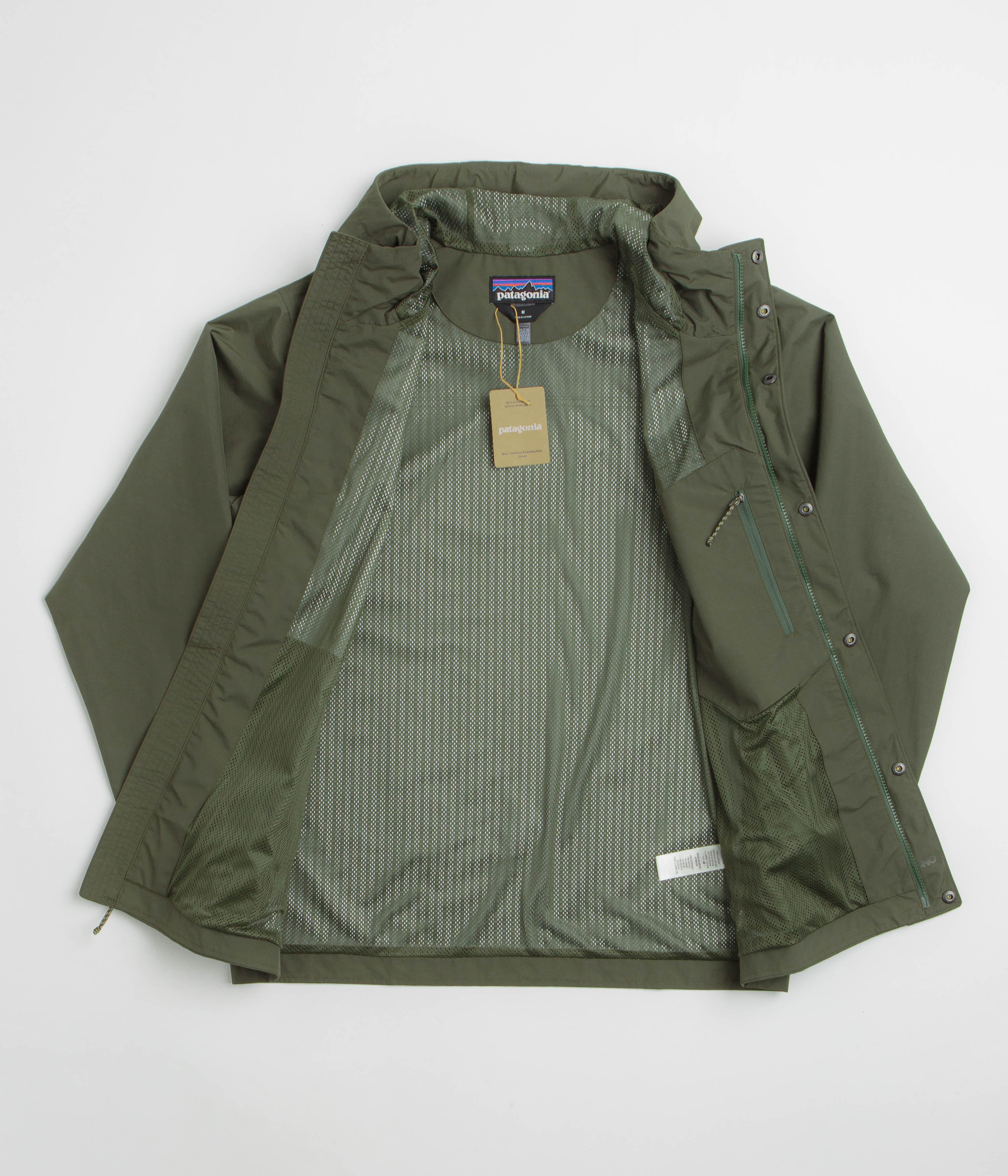 Patagonia Outdoor Everyday Rain Jacket - Basin Green