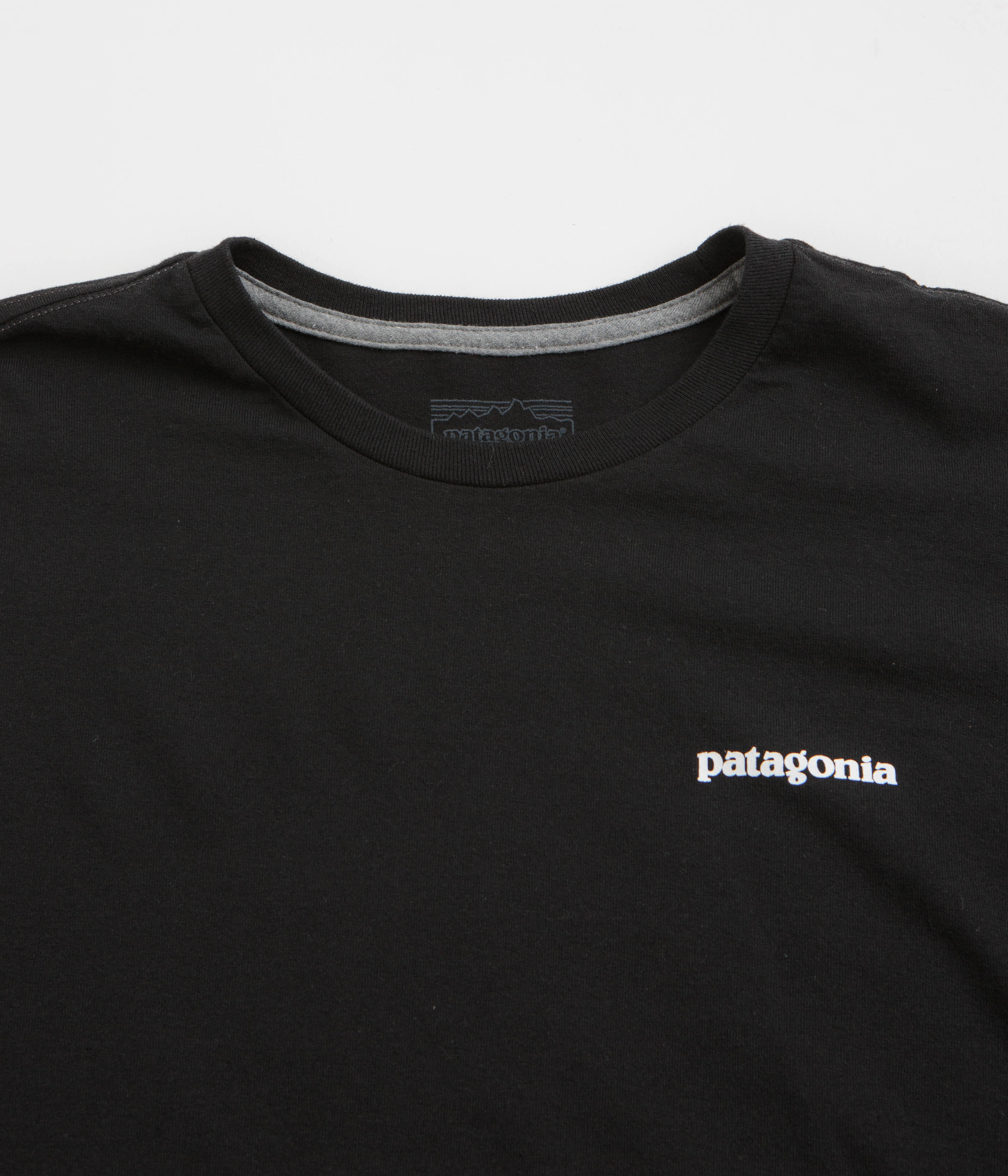 Patagonia P-6 Logo Responsibili-Tee Long Sleeve T-Shirt - Black