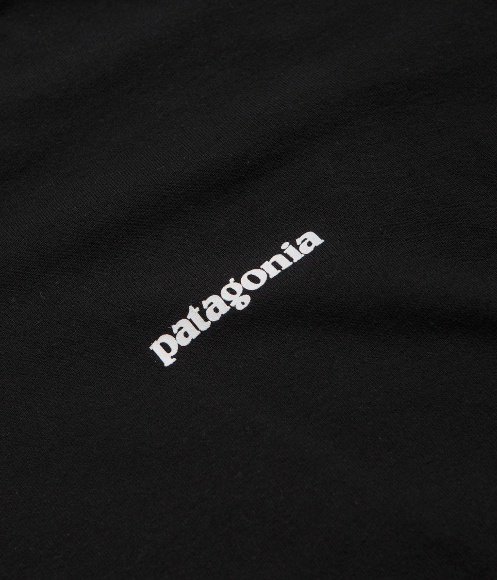 Patagonia P-6 Logo Responsibili-Tee Long Sleeve T-Shirt - Black