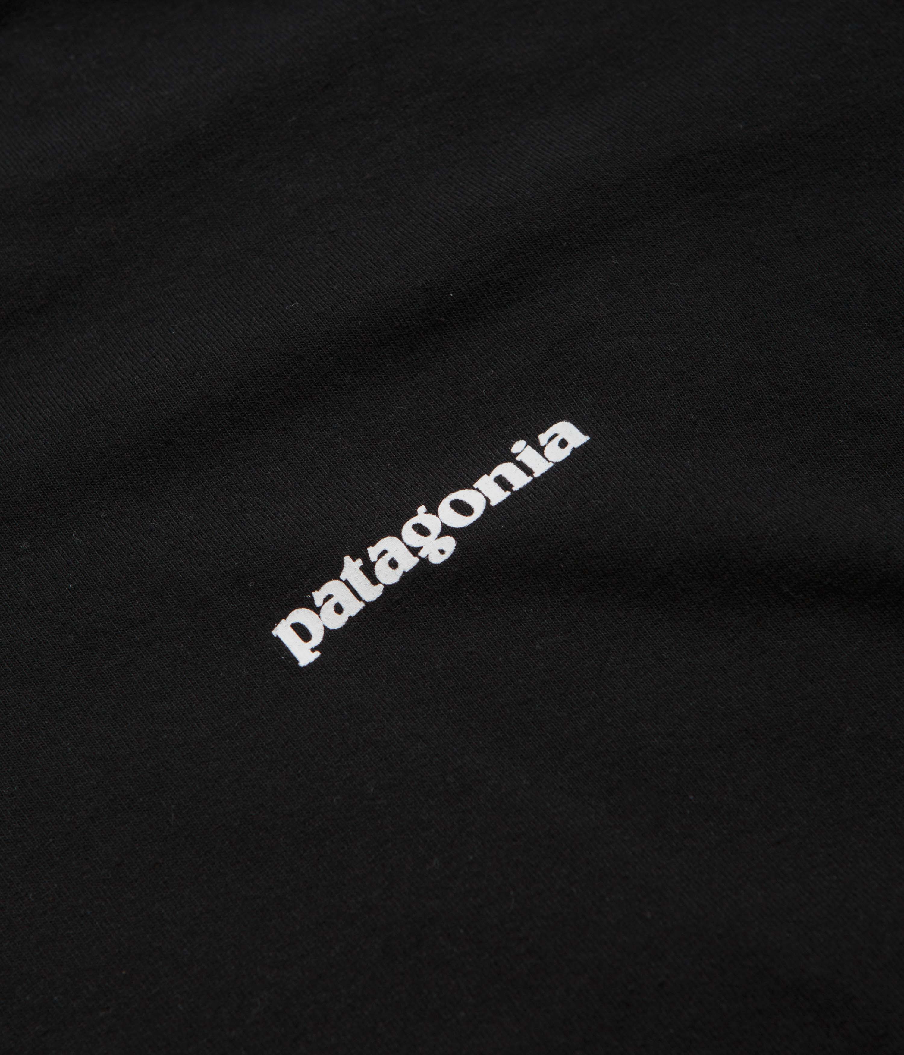 Patagonia P-6 Logo Responsibili-Tee Long Sleeve T-Shirt - Black