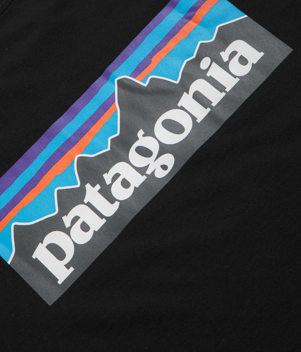 Patagonia P-6 Logo Responsibili-Tee Long Sleeve T-Shirt - Black