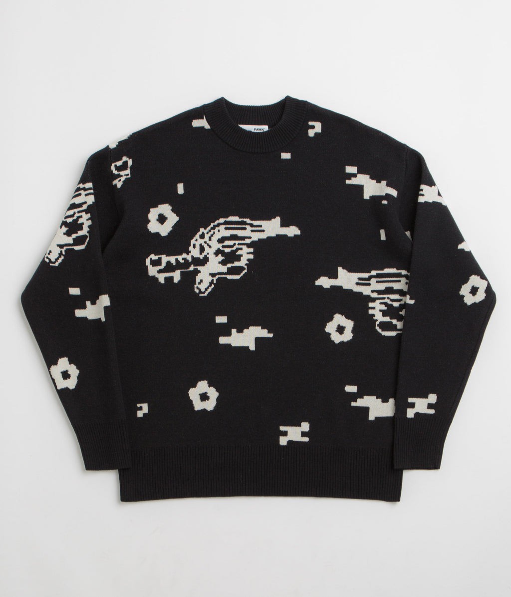 Pawa Speed Sports Digi Doggo Knit Sweatshirt - Black