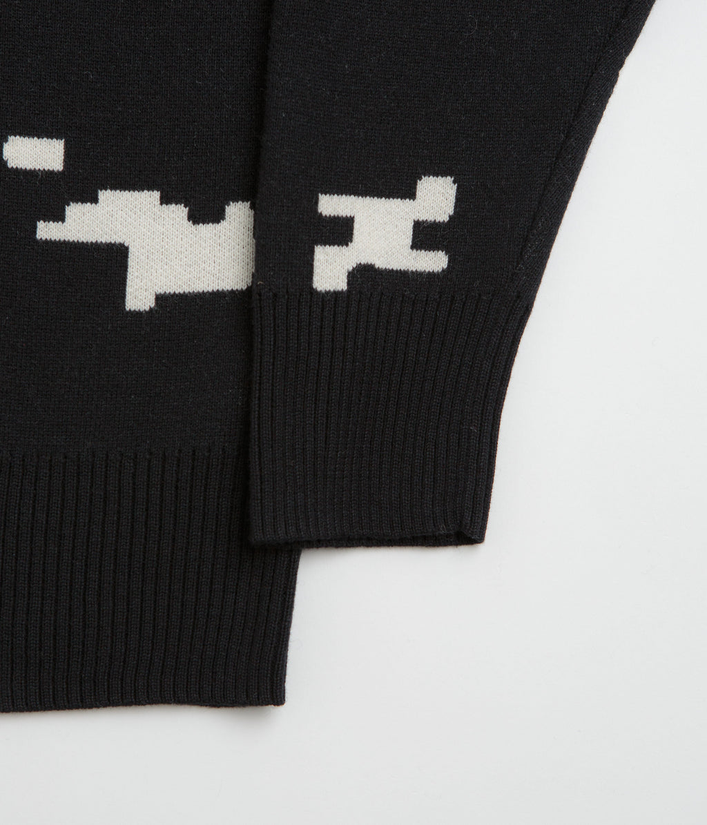 Pawa Speed Sports Digi Doggo Knit Sweatshirt - Black