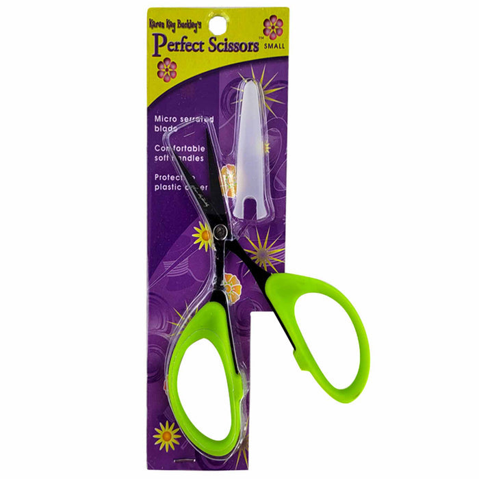 Perfect Scissors Karen Kay Buckley 4" Micro Serrated - Green