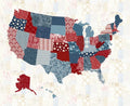 Piece of America Patriotic USA Map Planel