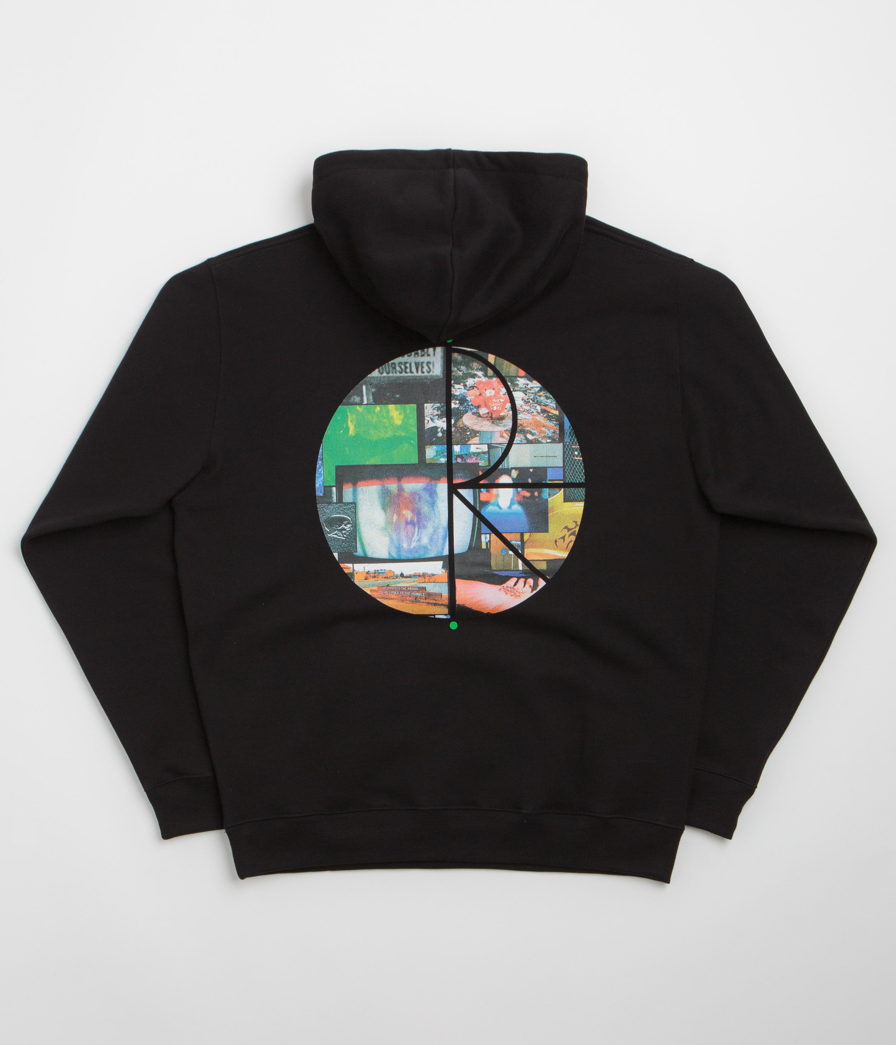 Polar Ourselves Collage Fill Logo Dave Hoodie - Black