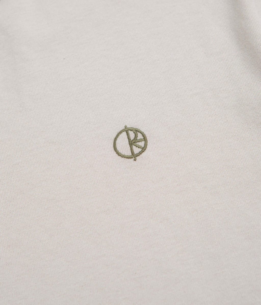 Polar Ringer T-Shirt - Pale Taupe / Army Green