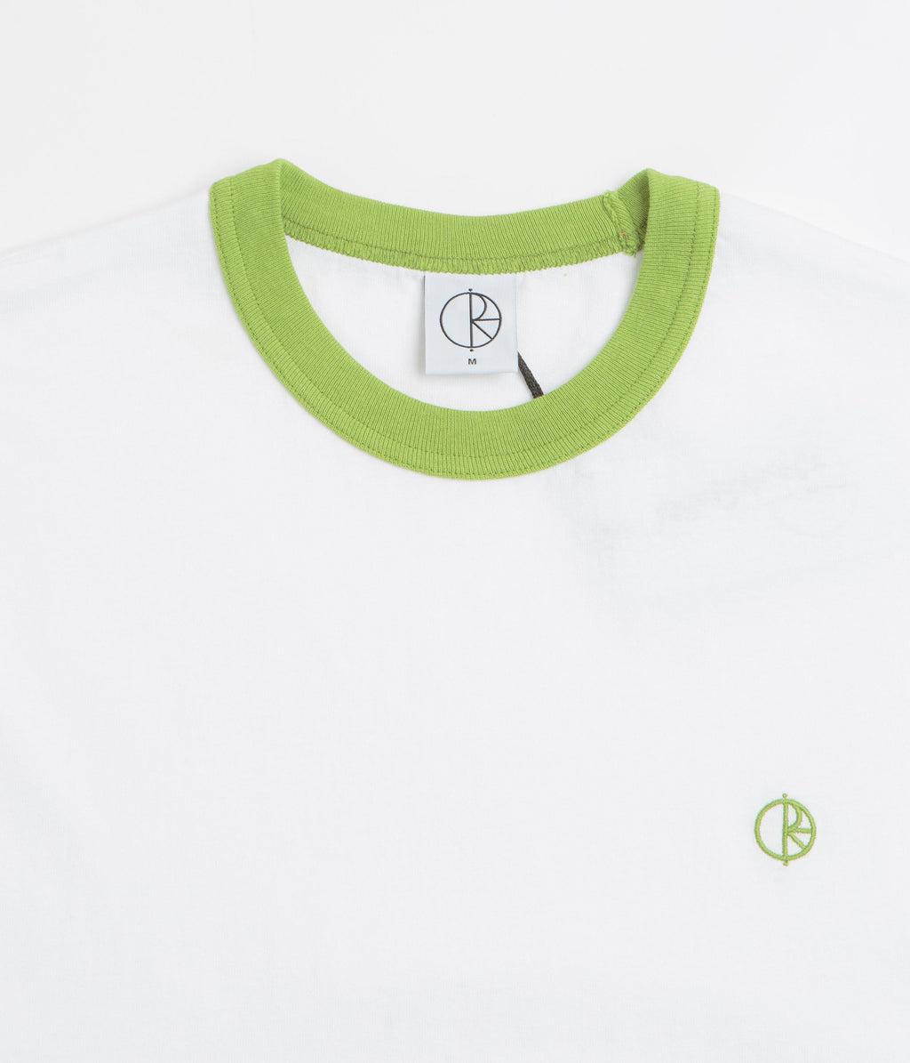 Polar Ringer T-Shirt - White / Peridot