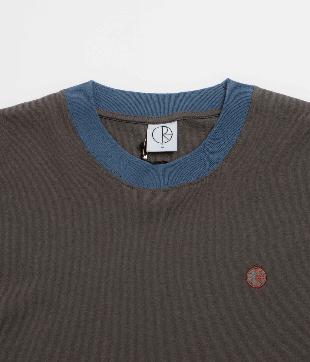Polar Surf Panel T-Shirt - Dirty Black / Grey Blue