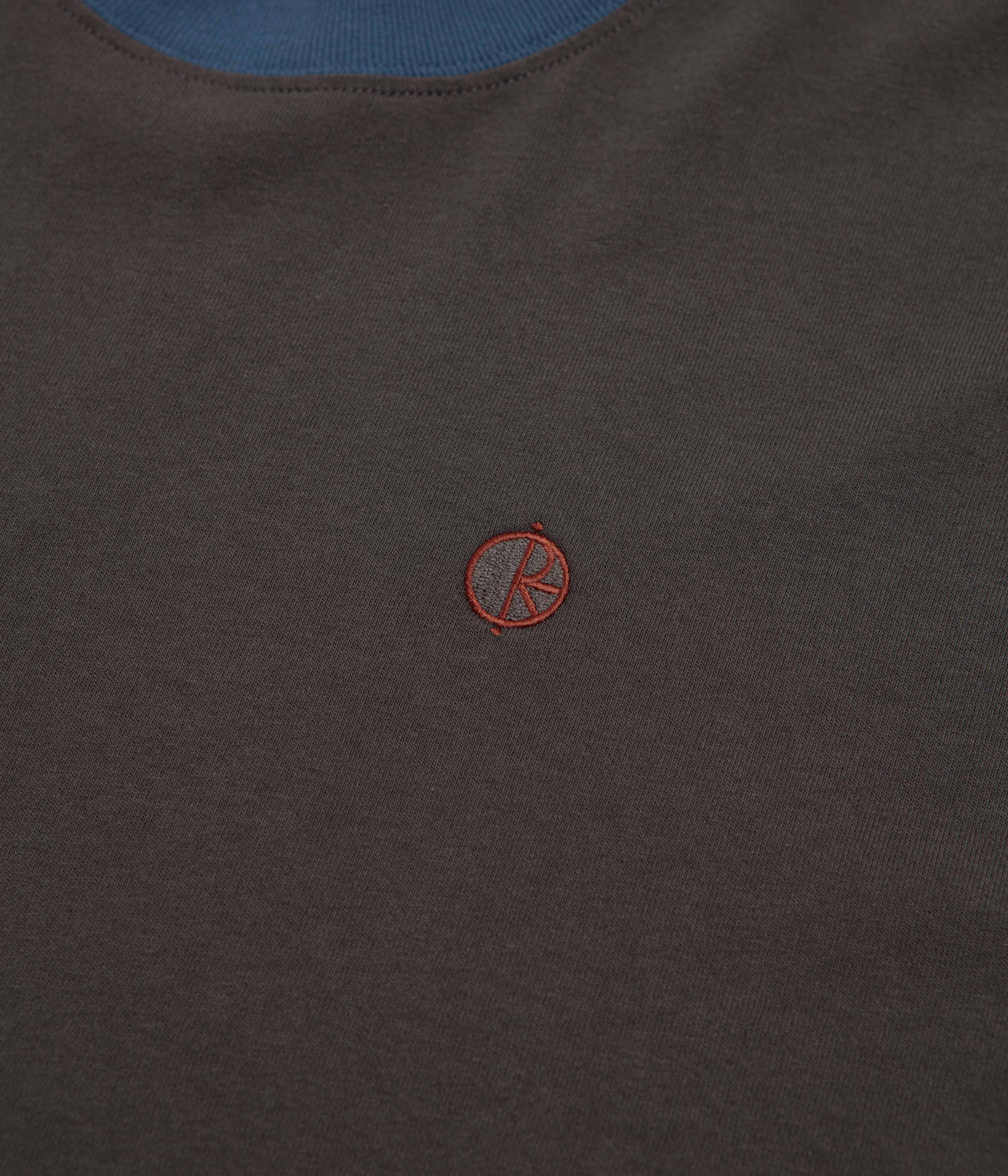 Polar Surf Panel T-Shirt - Dirty Black / Grey Blue