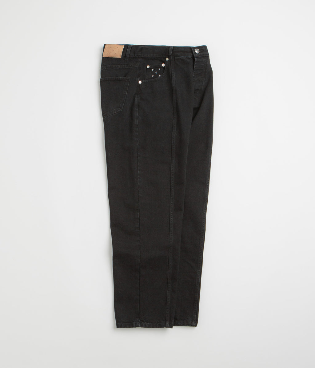 Pop Trading Company DRS Denim Seam Pants - Washed Black Denim