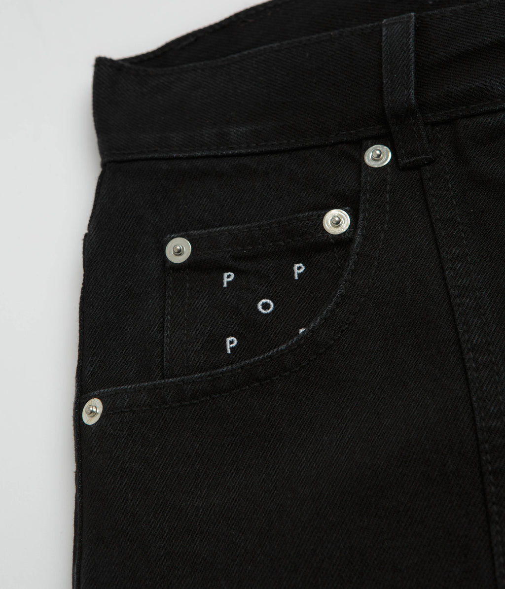 Pop Trading Company DRS Denim Seam Pants - Washed Black Denim