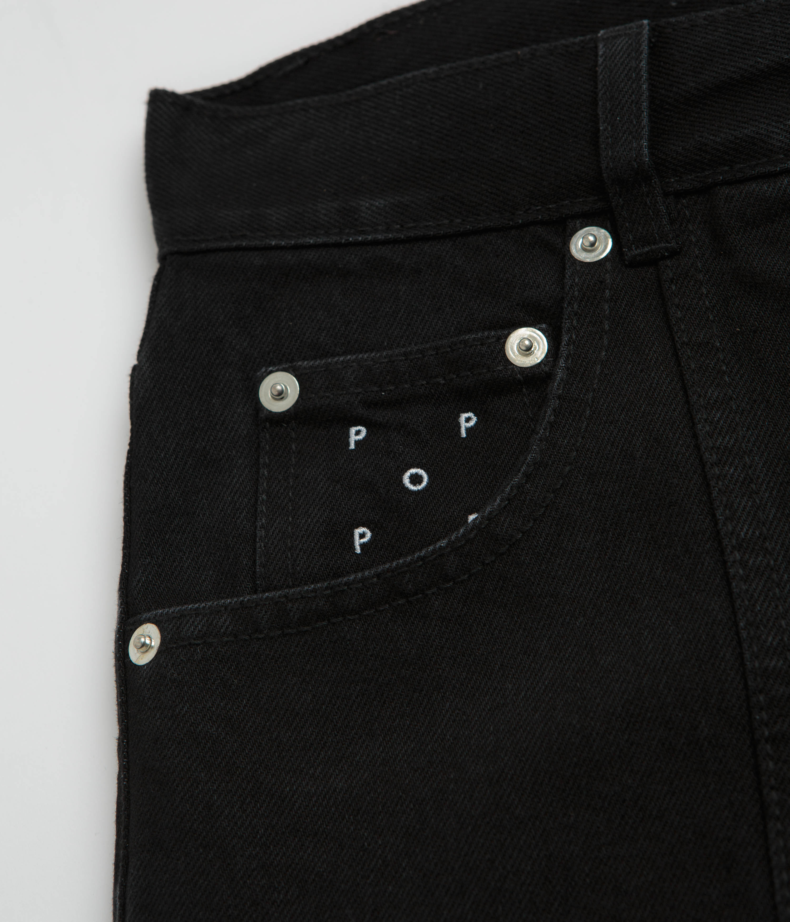 Pop Trading Company DRS Denim Seam Pants - Washed Black Denim