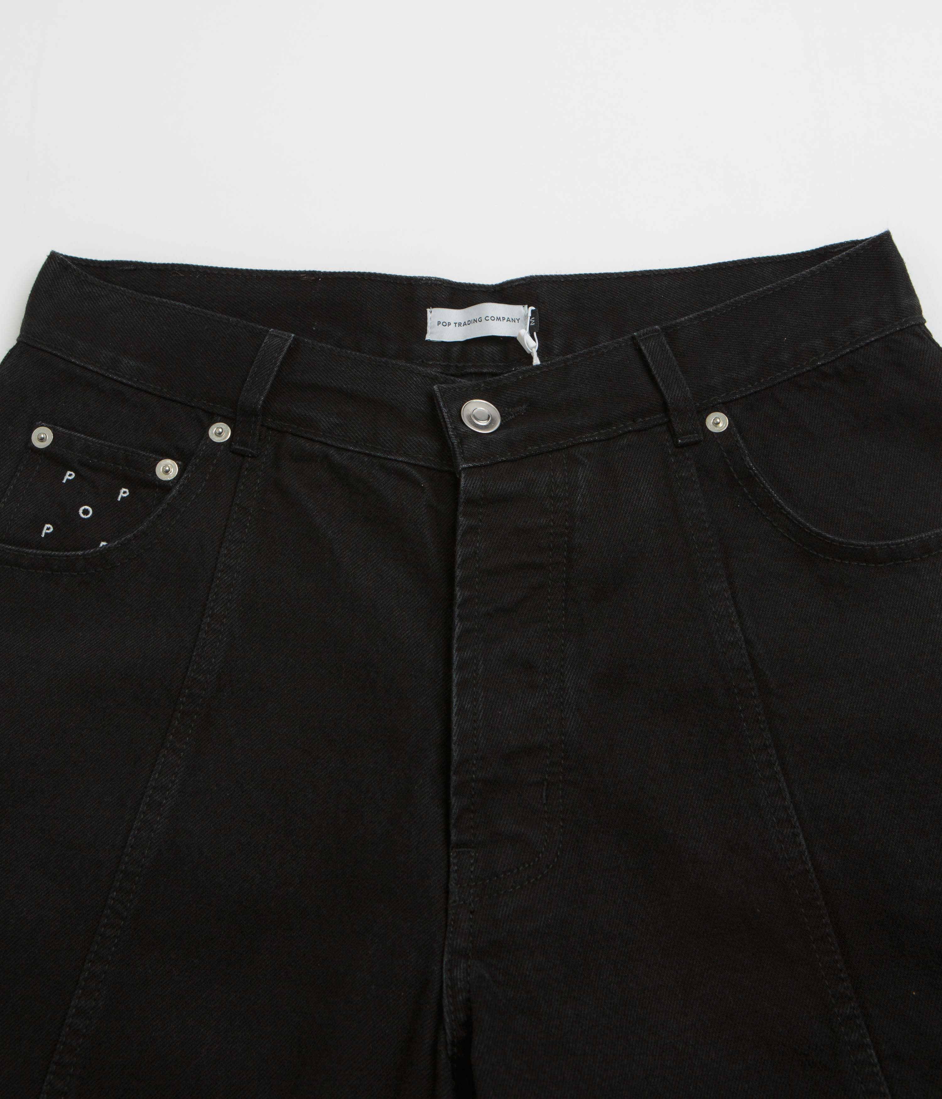 Pop Trading Company DRS Denim Seam Pants - Washed Black Denim