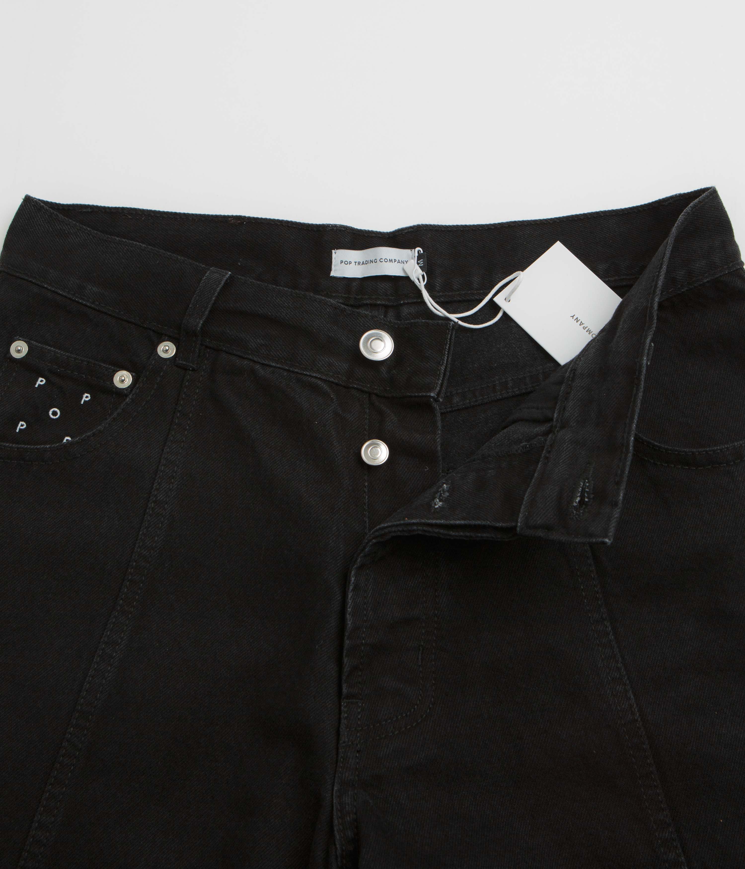 Pop Trading Company DRS Denim Seam Pants - Washed Black Denim