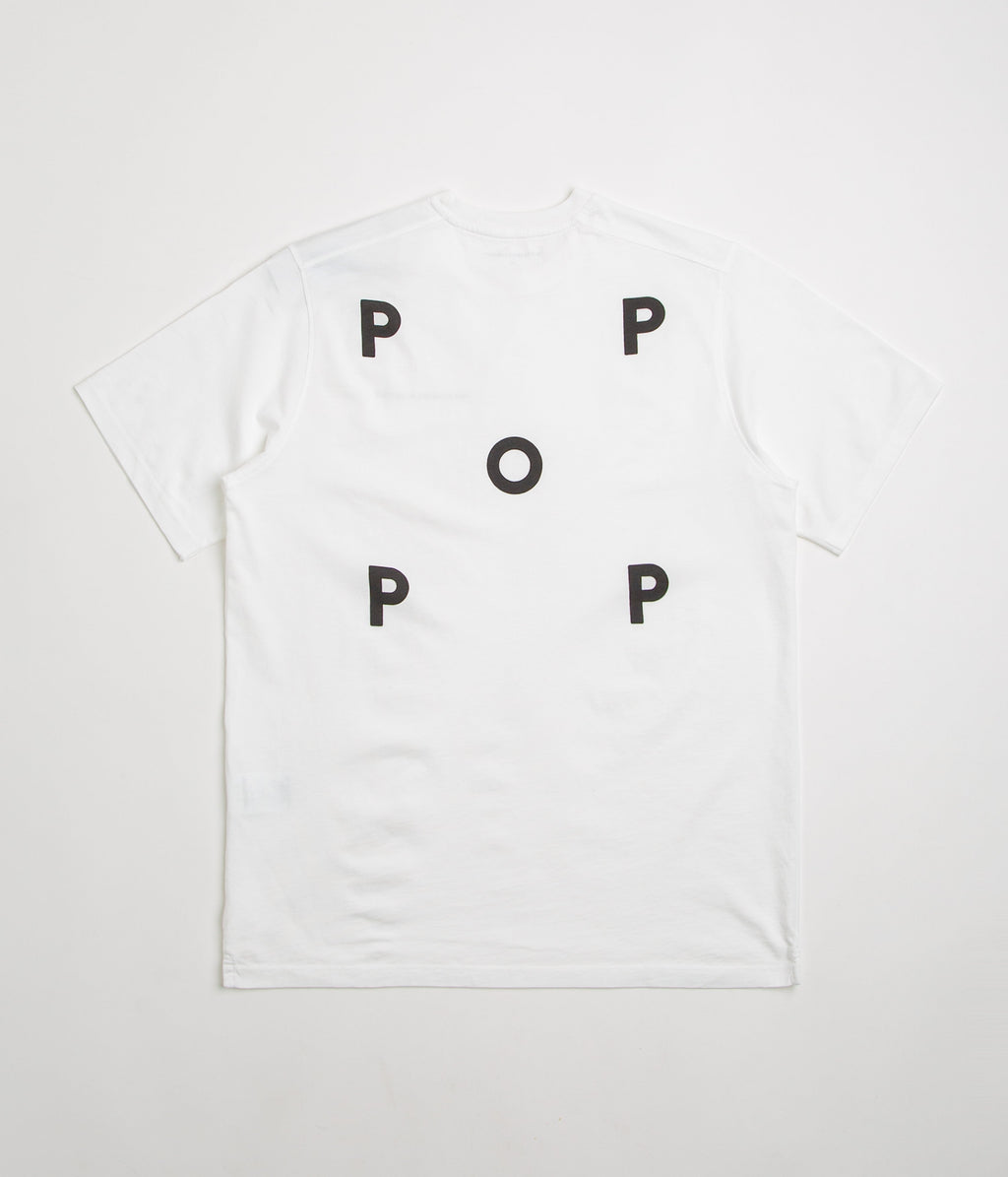 Pop Trading Company Logo T-Shirt - White / Black