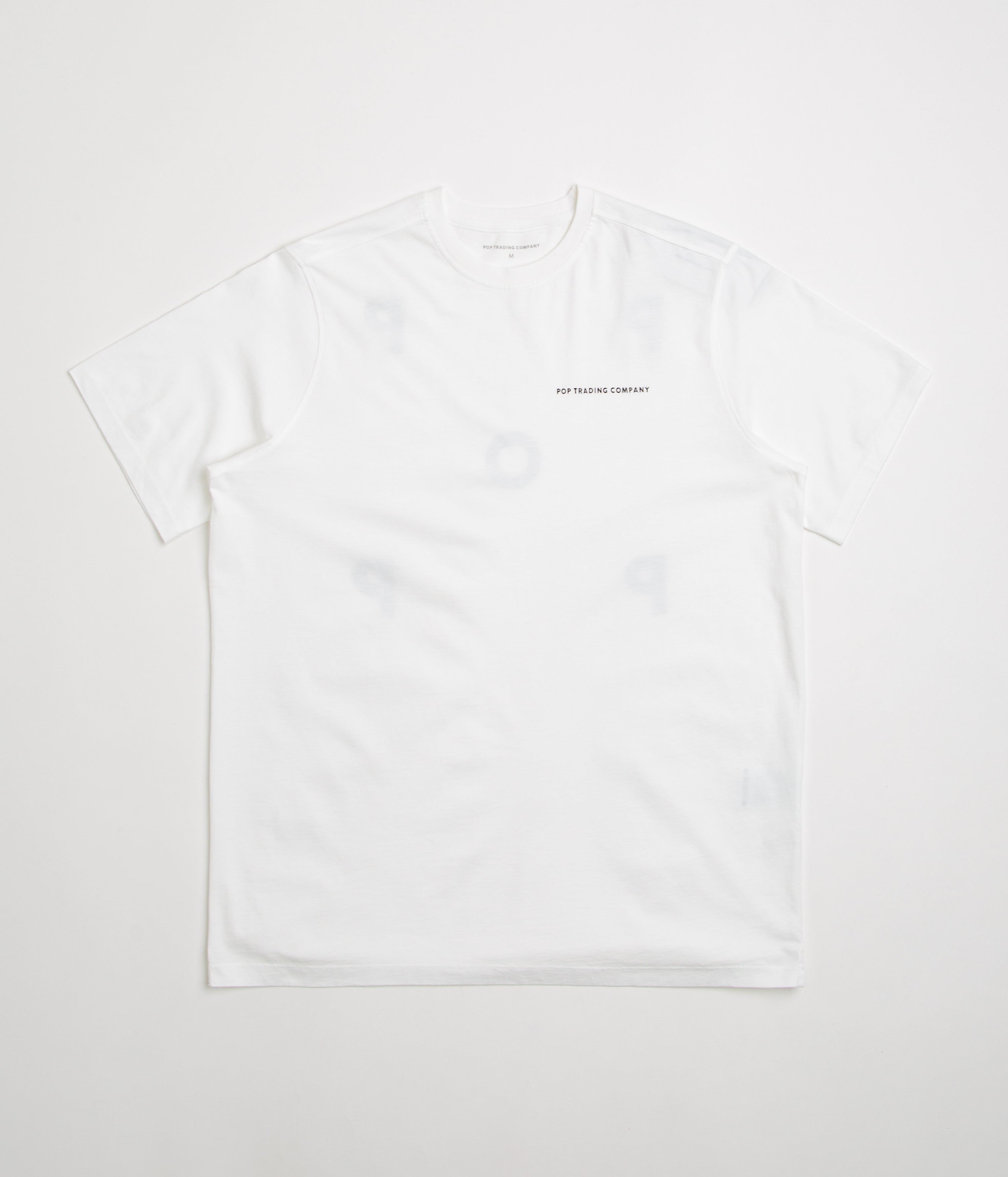 Pop Trading Company Logo T-Shirt - White / Black