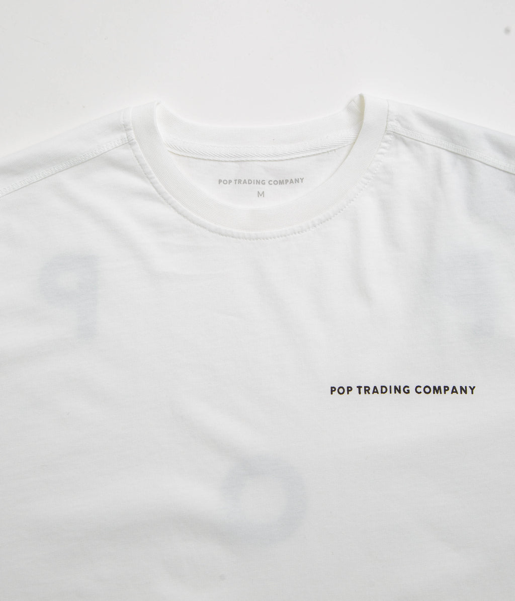 Pop Trading Company Logo T-Shirt - White / Black