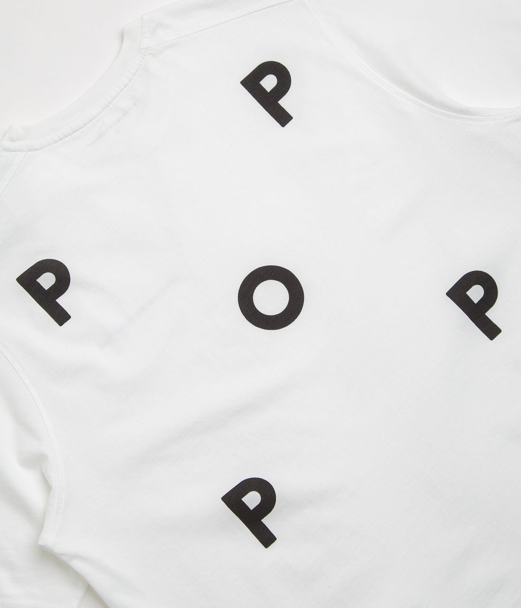 Pop Trading Company Logo T-Shirt - White / Black