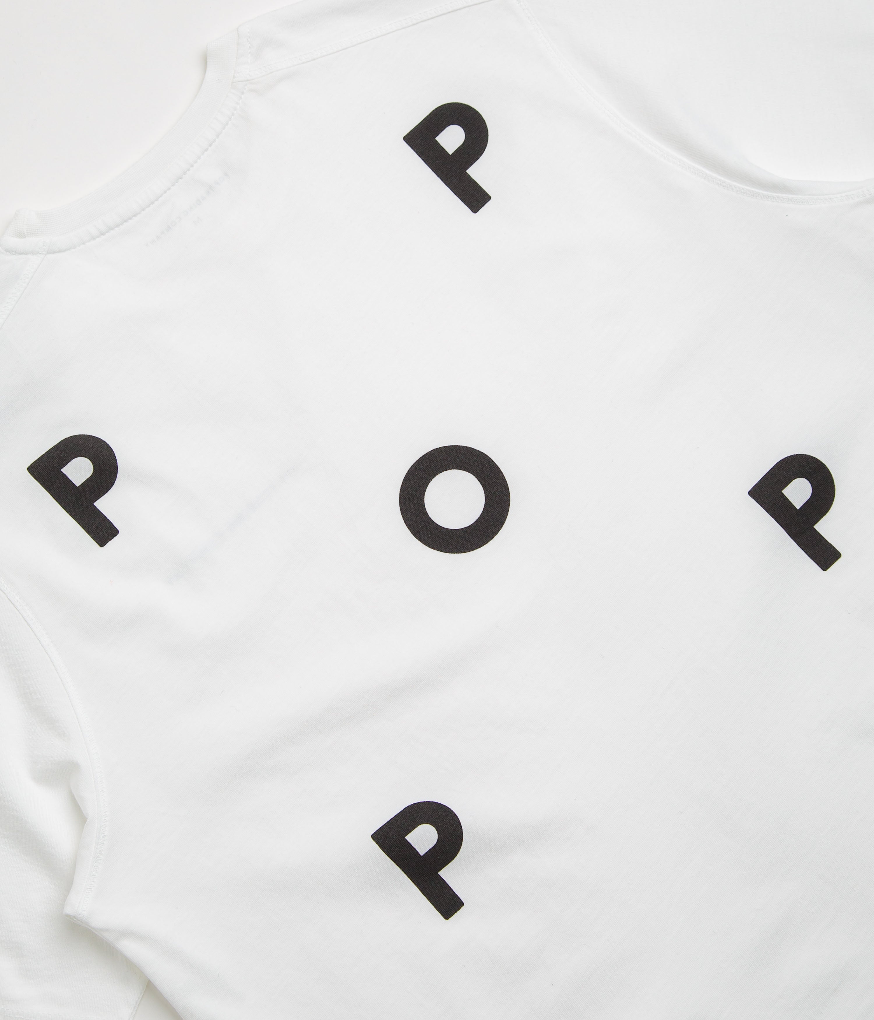 Pop Trading Company Logo T-Shirt - White / Black